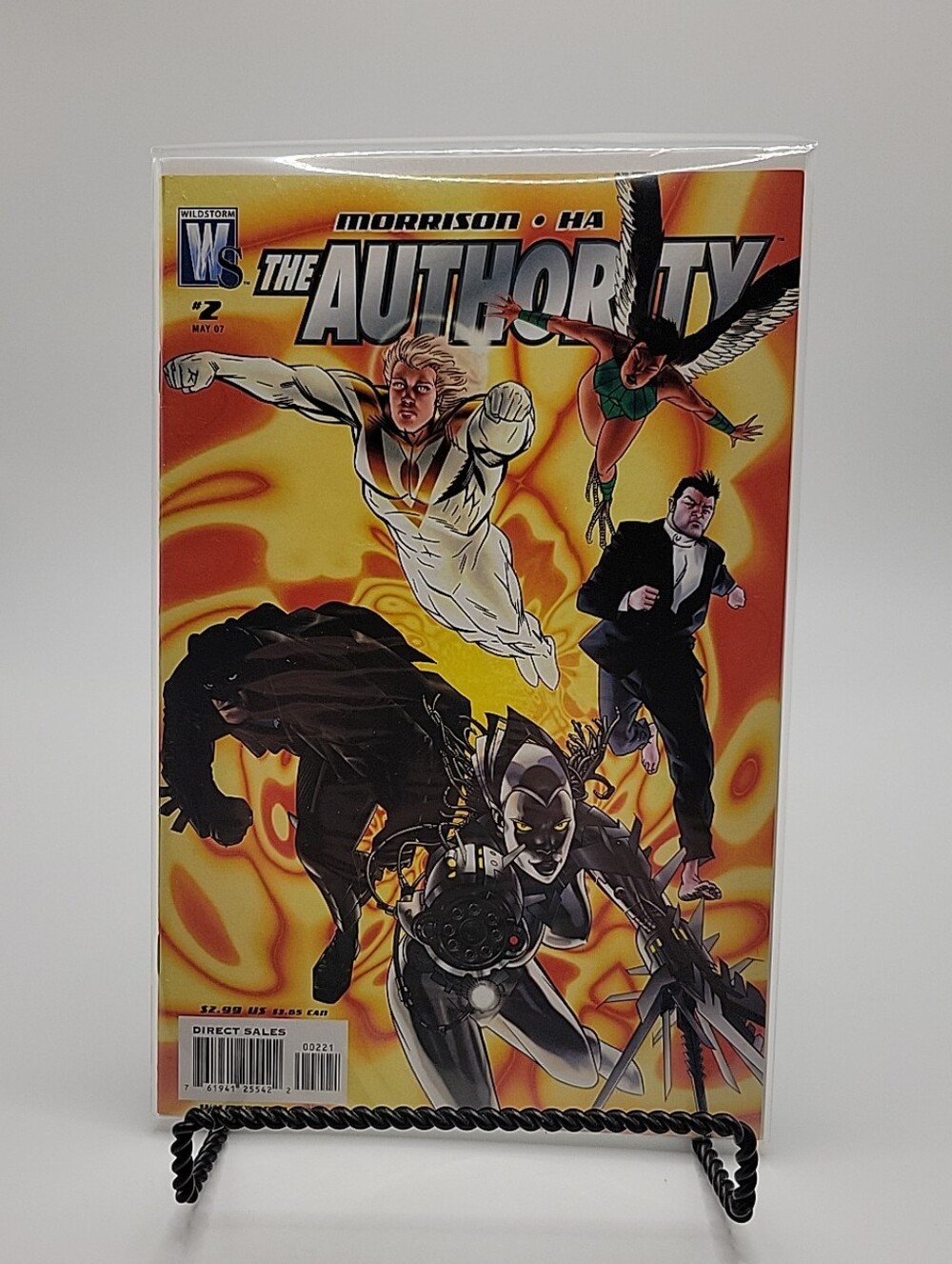 The Authority Comic Book Issue #2 - Bold Orange Cover